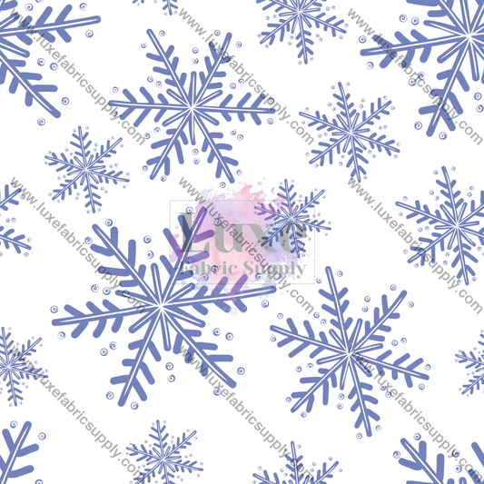 Snowflakes Fabric Fabrics