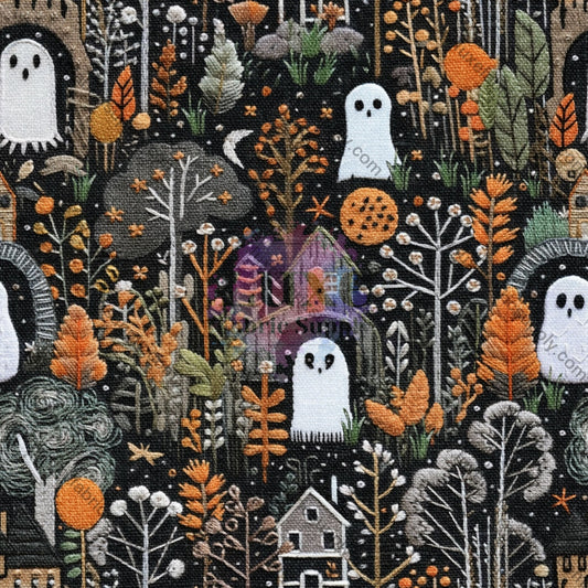 Spooky Ghost Houses Embroidery Lfs Catalog