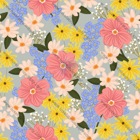 Spring Flowers Fabric Fabrics