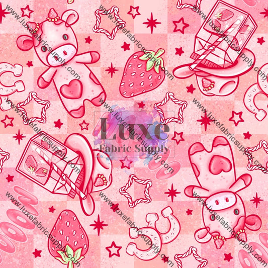 Strawberry Cows Faux Leather