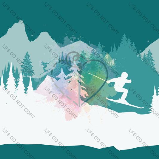 Wd00035 - Downhill Skiing