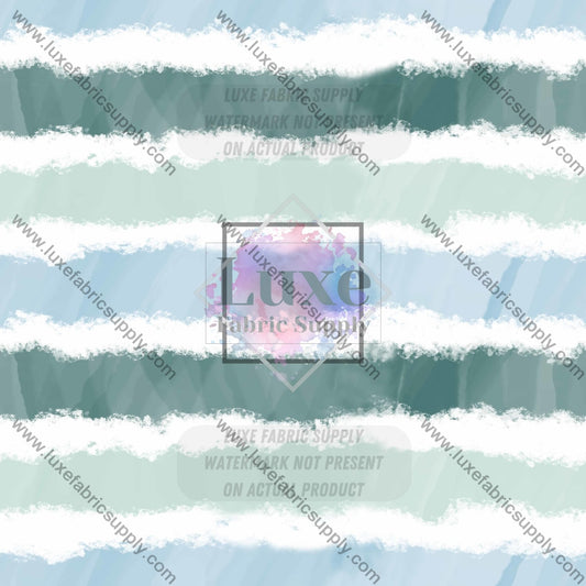 Wfg0026 Blue & Green Stripes Fabric