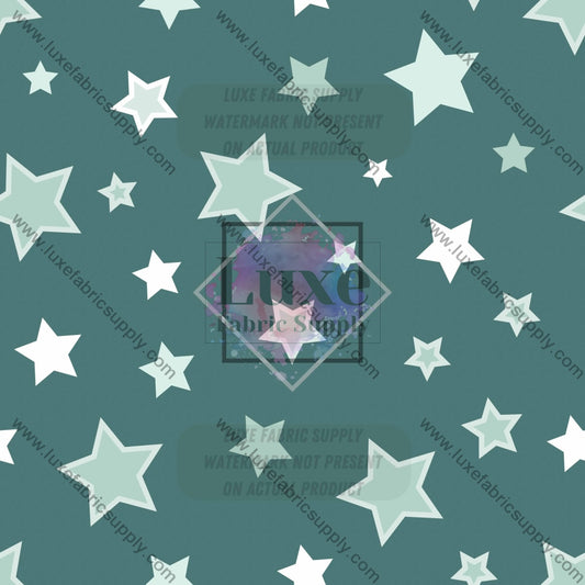 Wfg0028 Green Stars Fabric