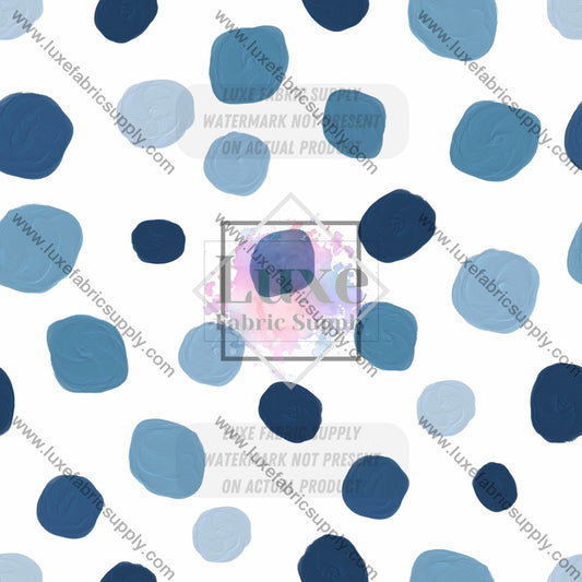 Wfg0031 Blue Dots Fabric