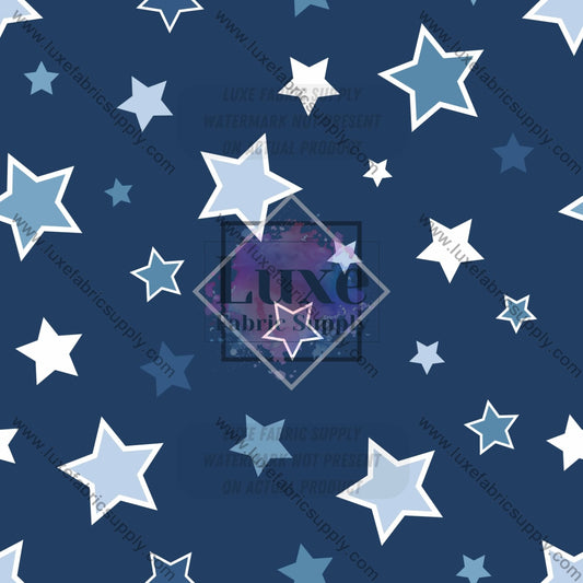 Wfg0032 Blue Stars Fabric