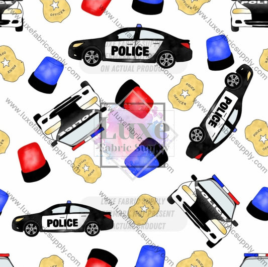 Wfg0186 Police Car Fabric