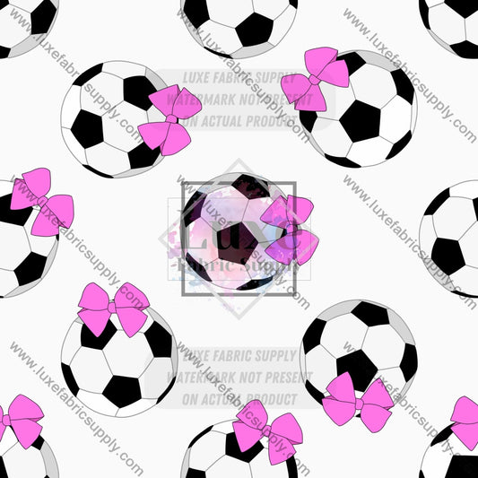 Wfg0231 Soccer Ball Bow Fabric